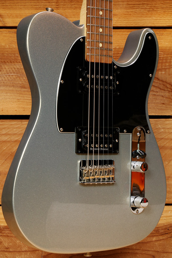 Fender Telecaster HH Sub-Sonic Baritone Ghost Silver + Duncan PUs 33801