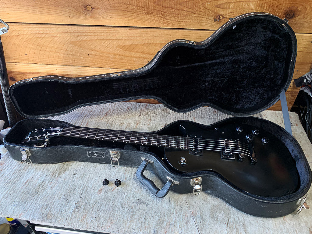 Gibson 2000 Les Paul Gothic Morte Black Out Stealth LP +HSC 30594