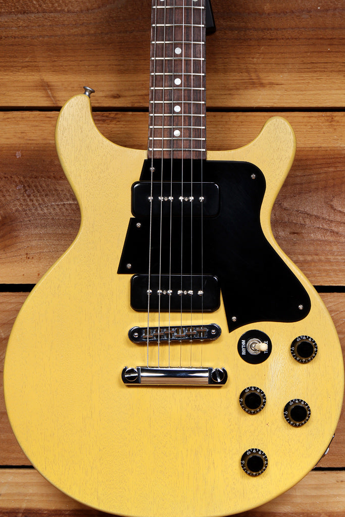 GIBSON LES PAUL Junior SPECIAL Double Cutaway Cut TV Yellow Faded