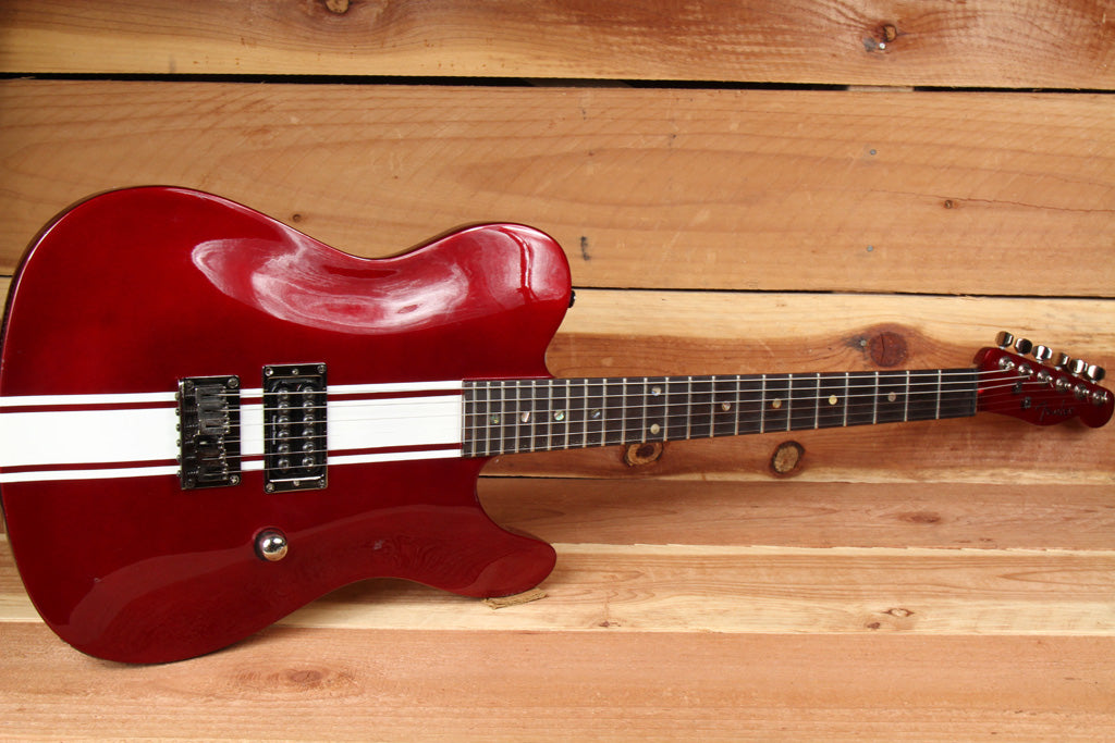 FENDER ESQUIRE TELECASTER GT Stripe Red string thru SD Invader Abalone
