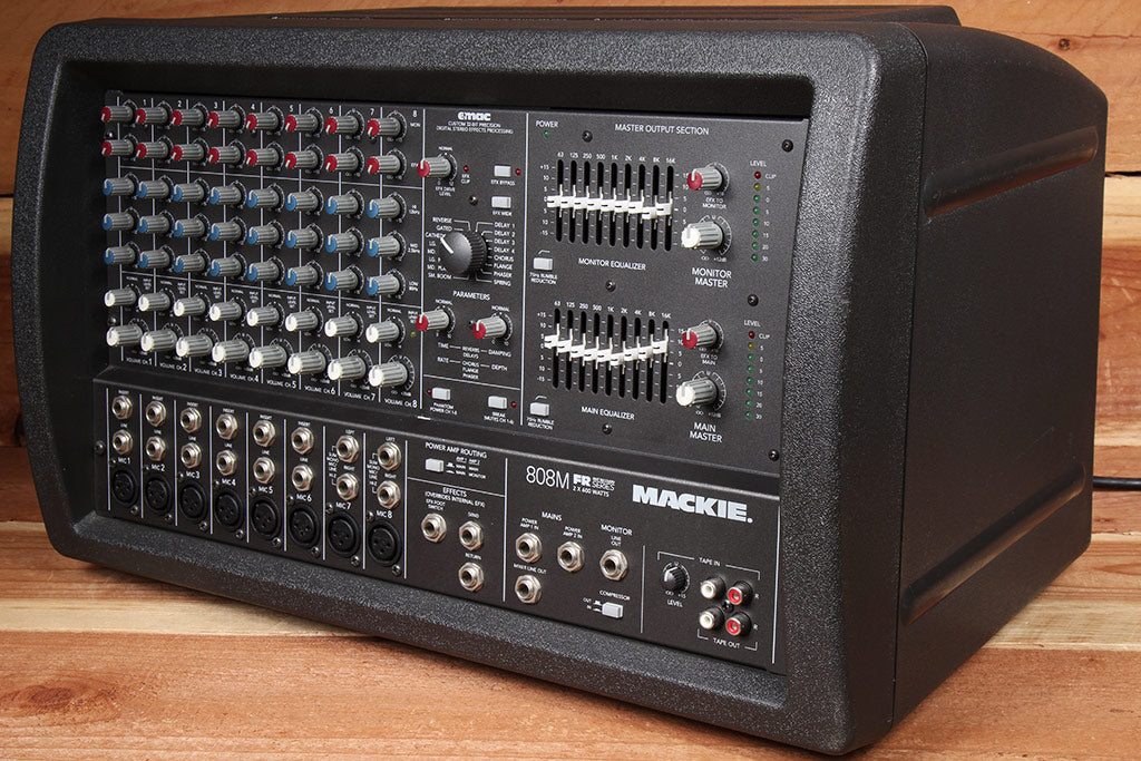 MACKIE 808M 1200W Powered PA Mixer Board Very Clean! 808 M 1572