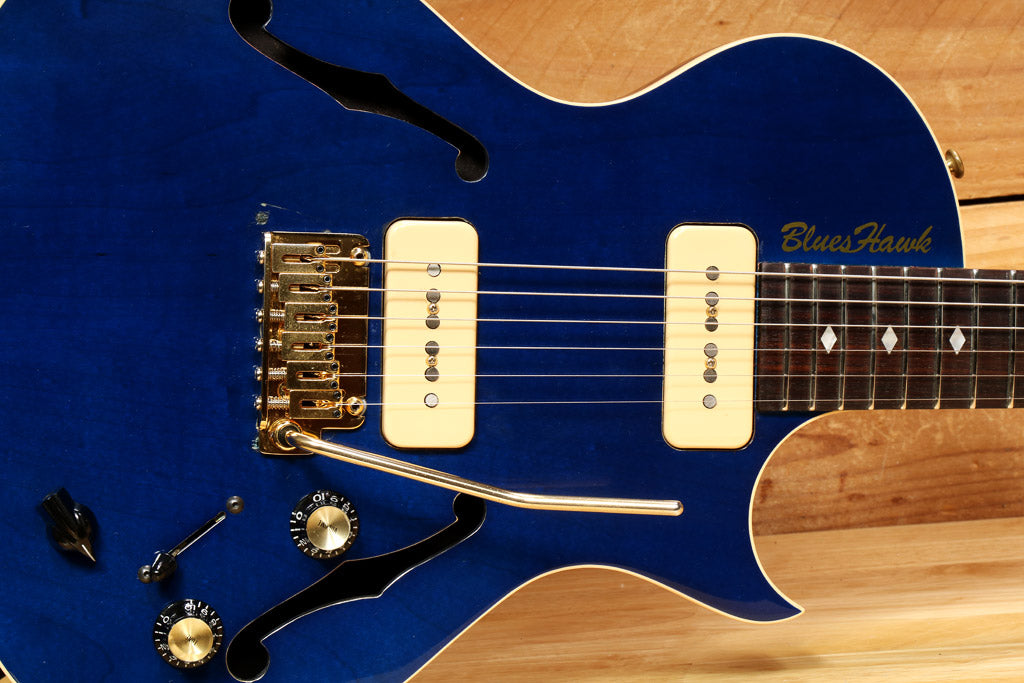 Gibson 2000 BluesHawk Semi-Hollow w/ Strat Style Tremolo p90 6.5-pounds! 90575
