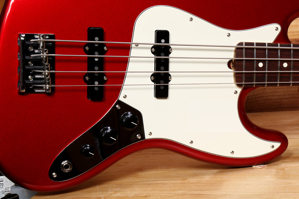 Fender American Professional Jazz Bass Candy Apple Red + OHSC Clean! USA 82405