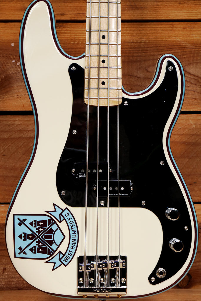 Fender 2020 Steve Harris Signature Precision Bass Olympic White Clean +Bag 88247