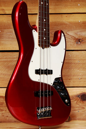 Fender American Professional Jazz Bass Candy Apple Red + OHSC Clean! USA 82405