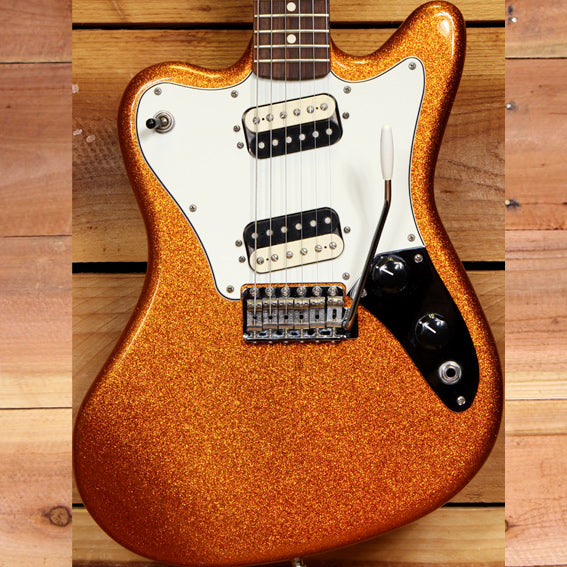 FENDER PAWN SHOP SUPER-SONIC Clean! 2012 Orange Flake Offset Guitar + case 02379
