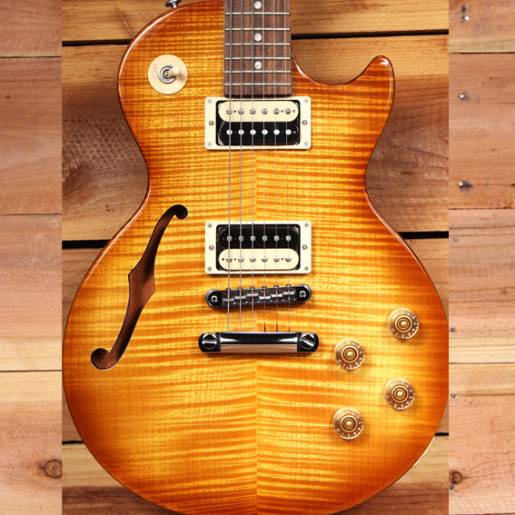 GIBSON LES PAUL SPECIAL AAA FLAME TOP SEMI-HOLLOW BODY F-Hole FMT Caramel 56537