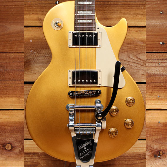 Gibson 2017 Les Paul 60s Tribute Goldtop w/ Vibramate V7 & Bigsby