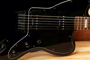 FENDER SQUIER JAZZMASTER Vintage Modified BARITONE Guitar Black Finish 45065