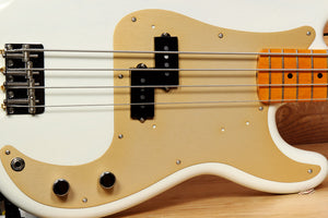 Fender 2018 50s Classic Series Lacquer Precision Bass P White Blonde +OHSC 09470