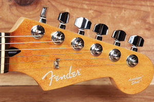 FENDER AERODYNE Stratocaster Amber Flame CIJ Japan Fresh Level Matched Head Strat 14605