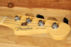 Fender American Jazz Bass Sunset Orange S-1 Switch! + OHSC Xtra Clean! USA 23385