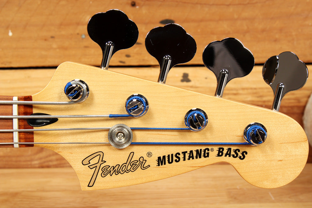 Fender Mustang Bass PJ Offset Series RARE Lake Placid Blue Short Scale+Bag 33531