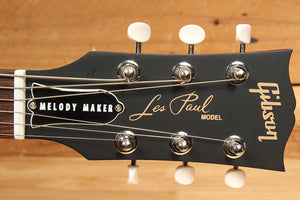 Gibson 2014 Les Paul Melody Maker Dual P90 Worn Nitro Black Satin 22228