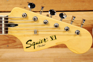 Fender 2017 Squier Classic Vibe Bass VI Baritone Sunburst Clean! 21656