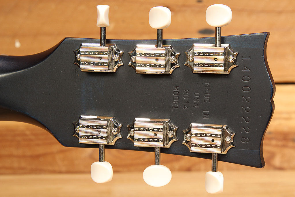 Gibson 2014 Les Paul Melody Maker Dual P90 Worn Nitro Black Satin 22228