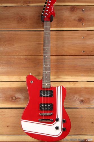 FENDER TORONADO GT HH rare offset model Racing Stripe Red Guitar Clean! 9283