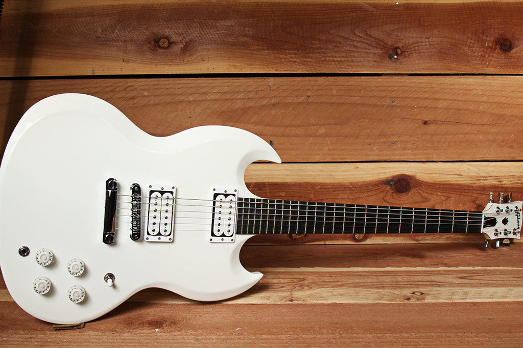 Gibson Rd Baritone GIBSON SG BARITONE Super Clean! + OHSC & Papers Alpine White USA 31392 ...