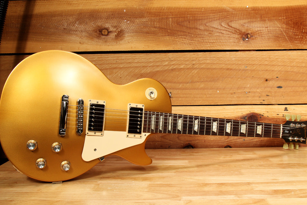 GIBSON 2018 LES PAUL 60s TRIBUTE T Goldtop Satin USA Clean! Gold Top 12695