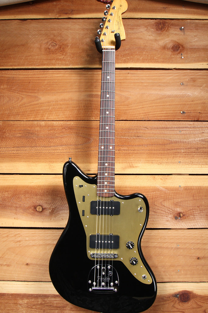 FENDER CLASSIC PLAYER JAZZMASTER Offset BLACK/GOLD CLEAN! 58 62 Replica 22731