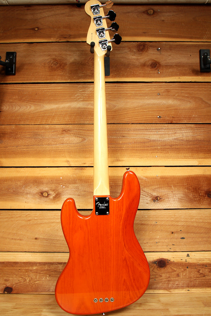 Fender American Jazz Bass Sunset Orange S-1 Switch! + OHSC Xtra Clean! USA 23385