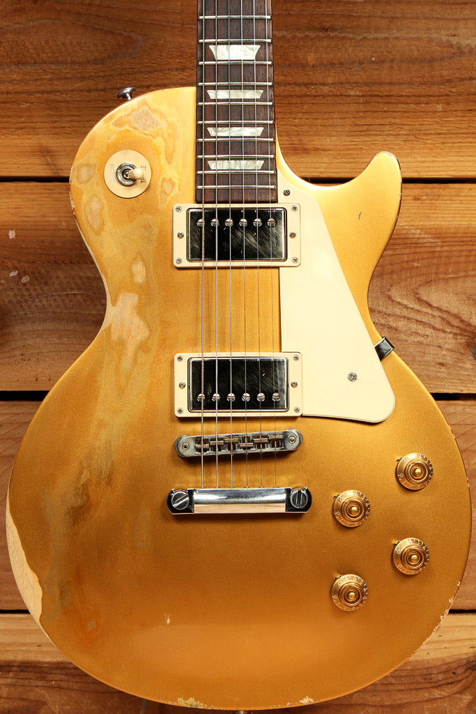 Gibson Les Paul 60s Tribute Relic Goldtop Worn Guitar + Hard Case 07707