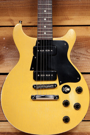GIBSON 2006 LES PAUL Special Double Cut Cutaway RELIC! Faded TV Yellow P90 60510