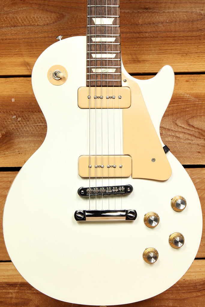 Gibson Les Paul 60s Tribute RARE Alpine White! w/ P90s Satin Relic + HSC 00675