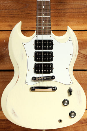 Gibson SG3 Special FADED White 3 PICKUP 490 PU Tone Selector Rare & Clean! 70523