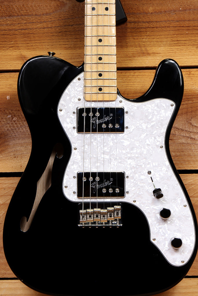 Fender American Vintage 72 Telecaster Thinline AVRI Black Tele 07006