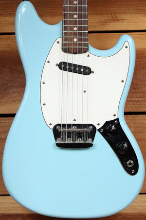 FENDER 1975 Vintage MusicMaster Guitar Daphne Blue Sweet! 06459