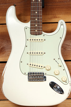 FENDER CLASSIC SERIES 60s STRATOCASTER Road Worn White Faded Strat Relic 63494