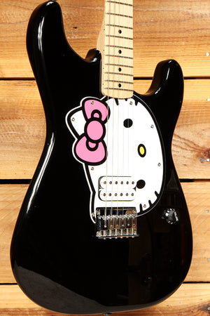 Fender Squier Hello Kitty Black Stratocaster RARE! Strat Electric Guitar 32670
