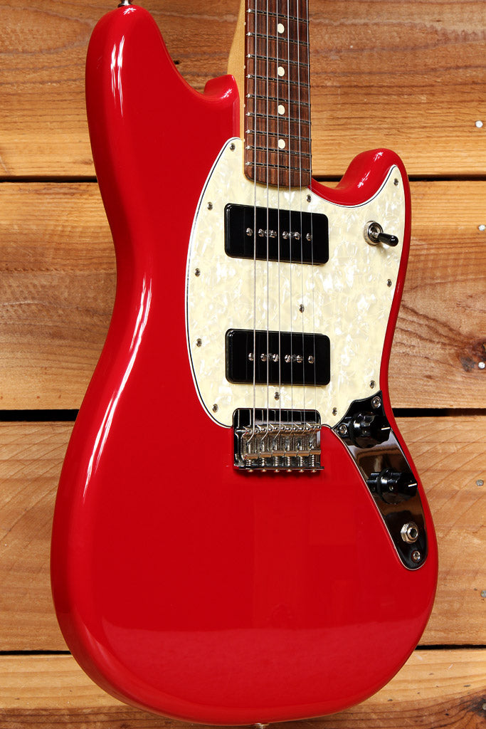 Fender 2016 Offset Series Mustang 90 Torino Red Short Scale p90 Mint! 71529