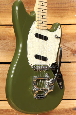 Fender Mustang Offset Series 2016 Sherwood Green w/ Bigsby Tremolo! 55319