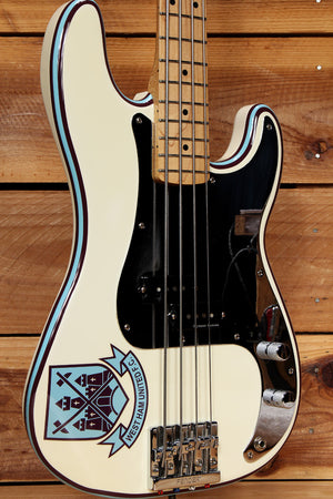 Fender 2015 Steve Harris Signature Precision Bass Olympic White Clean +Bag 00351