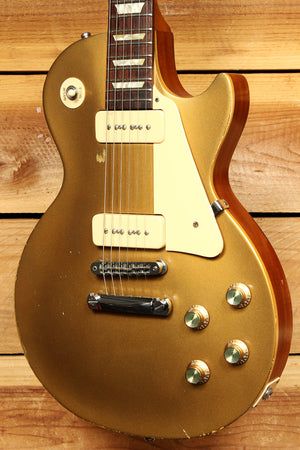 GIBSON 2011 LES PAUL 60s TRIBUTE T Goldtop Worn Satin Relic 10665