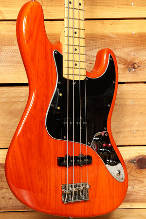 Fender American Jazz Bass Sunset Orange S-1 Switch! + OHSC Xtra 