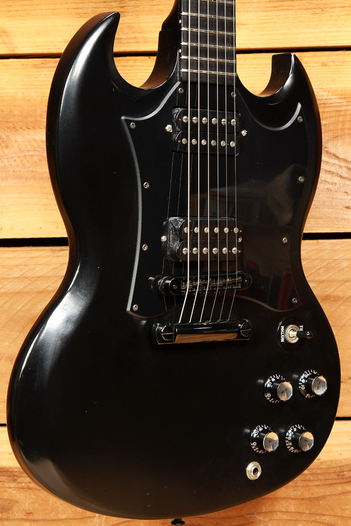 Gibson Gothic SG Morte Stealth Black 2001 Electric Guitar w/ Bag 41509