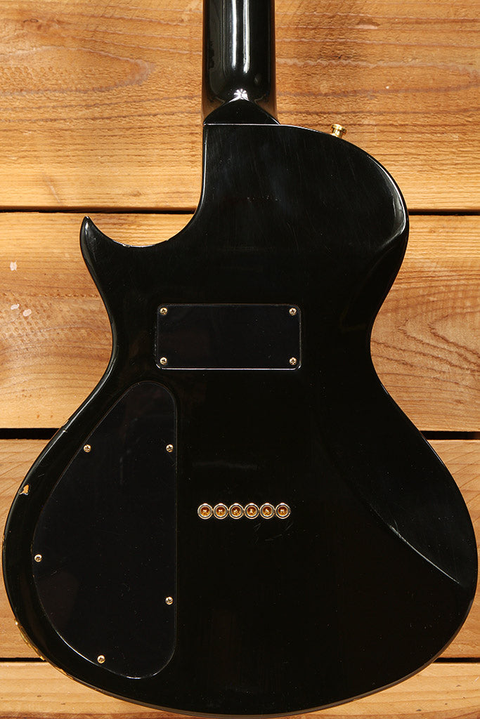 Gibson 1998 BluesHawk Black +HSC Semi-Hollow Body p90 F-Holes 6.5-pounds! 28531