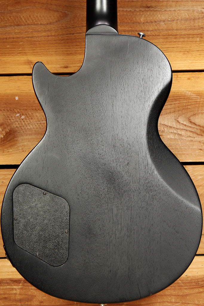 Gibson 2015 Les Paul CM Black Satin Ebony Guitar + Bag w/ P90! 75887