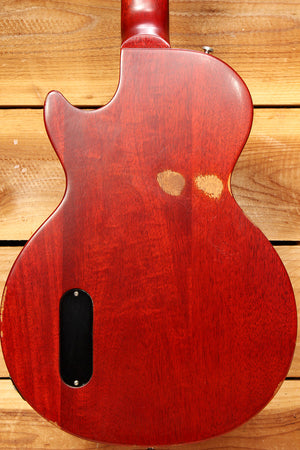 Gibson 2015 Les Paul Junior 100 Relic Guitar Cherry Finish Dogear p90 PU 02273