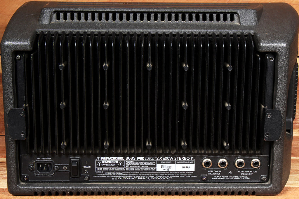 MACKIE 808S STEREO 1200W Powered PA Mixer Board RARE "Made in USA