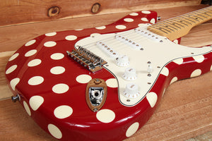 FENDER BUDDY GUY STRATOCASTER SUPER RARE Red Clean! Strat Plastic on Guard 02632