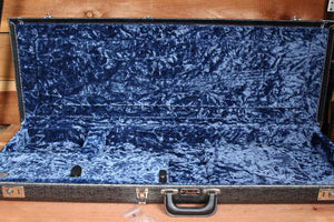 FENDER JAGUAR Johnny Marr Gray/Black HARD CASE G&G USA BLUE FUR +Key CLEAN 92719
