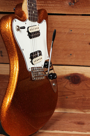 FENDER PAWN SHOP SUPER-SONIC 2013 Sunfire Orange Flake Offset Guitar HH 2022
