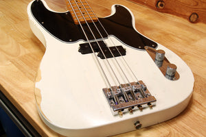 FENDER 2018 Mike Dirnt Precision Bass ROAD WORN White Blonde +OHSC P Relic 08384
