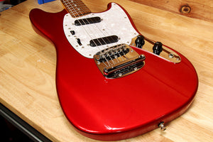 Fender Mustang MIJ '69 Reissue 2014 MG69 Candy Apple Red Matched Headstock 03514