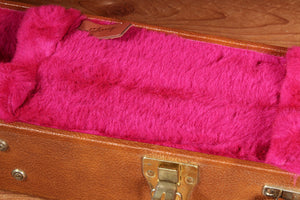 GIBSON USA Brown Les Paul HARD SHELL CASE Red Fur INTERIOR! Clean 10819