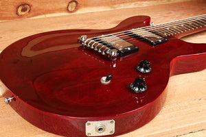 GIBSON Vintage 1997 LES PAUL STUDIO Special Red DOUBLE CUTAWAY Rare 24-Fret 7496